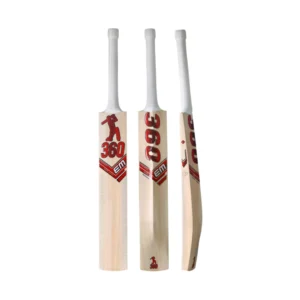 EM 360 Player Series 3D Embossed Cricket Bat Sticker (Red)