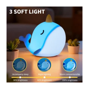 Egogo Whale Silicone Night Lamp