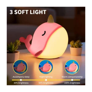 Egogo Whale Silicone Night Lamp