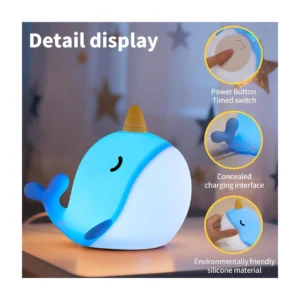 Egogo Whale Silicone Night Lamp
