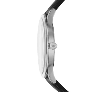 Emporio Armani Black Leather Watch AR11210