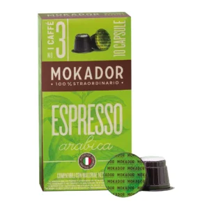 Espresso Arabica Mokador Nespresso Coffee Pods