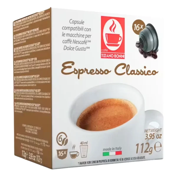 Espresso Classico Caffè Bonini Dolce Gusto Coffee Pods