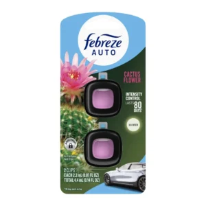 Febreze Auto Air Freshener Vent Clip Cactus Flower Scent