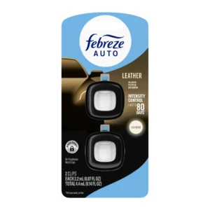 Febreze Auto Air Freshener Vent Clip Leather Scent