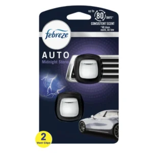 Febreze Auto Air Freshener Vent Clip Midnight Storm Scent