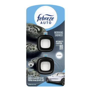Febreze Auto Air Freshener Vent Clip Morning Shower Scent