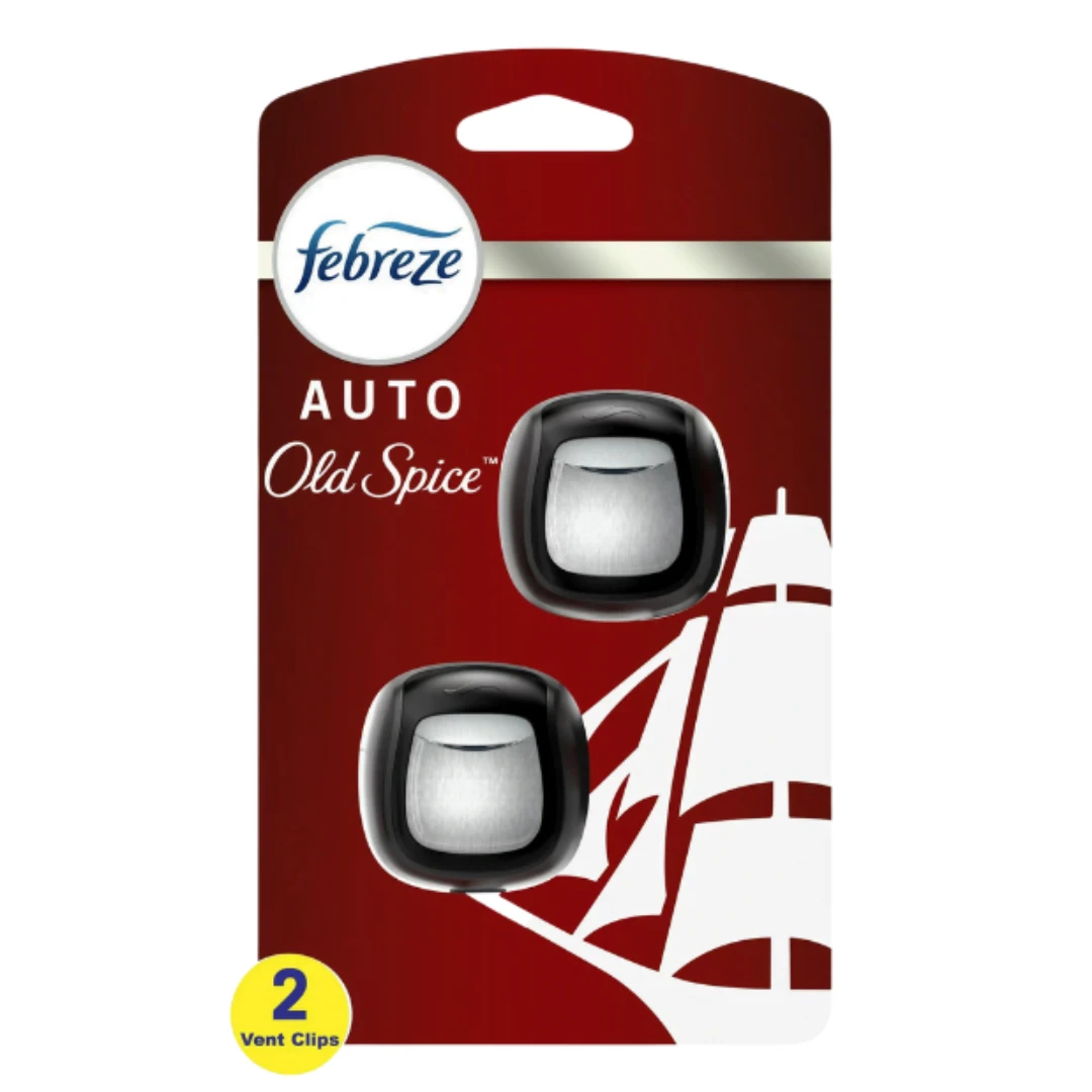 Febreze Auto Air Freshener Vent Clip Old Spice Scent