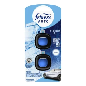Febreze Auto Air Freshener Vent Clip Platinum Ice Scent
