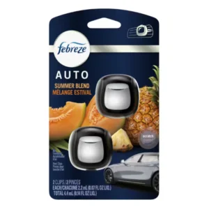 Febreze Auto Air Freshener Vent Clip Summer Blend Scent