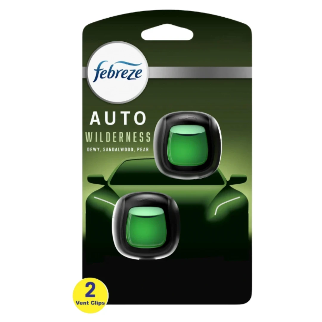 Febreze Auto Air Freshener Vent Clip Wilderness Scent