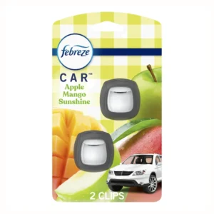 Febreze Car Air Freshener Vent Clip Apple Mango Sunshine Scent