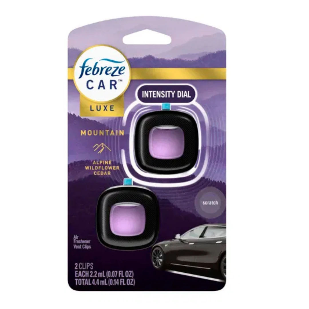Febreze Car Air Freshener Vent Clip Mountain Scent