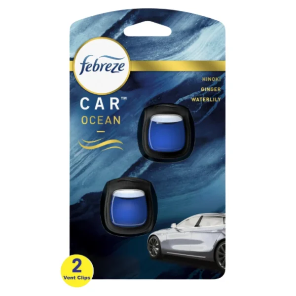 Febreze Car Air Freshener Vent Clip Ocean Scent