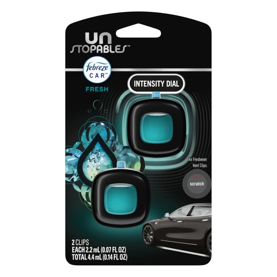 Febreze Car Air Freshener Vent Clip Unstopables Fresh Scent