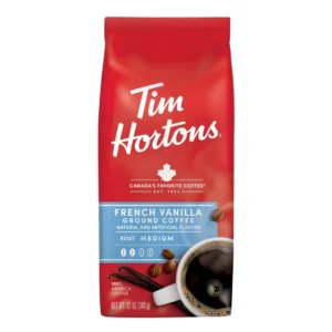 French Vanilla Tim Hortons Ground Coffee 340g