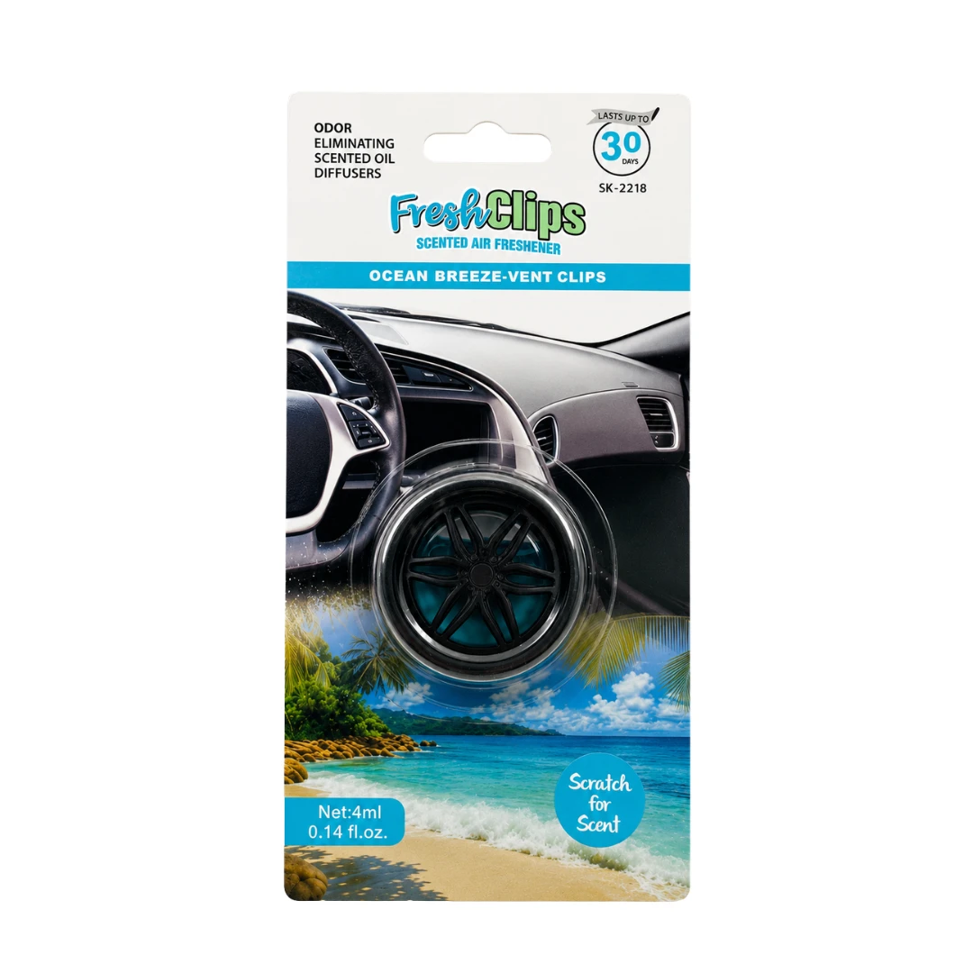 Fresh Clips Ocean Breeze Scented Car Air Freshener