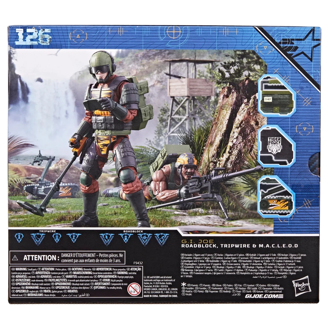 G.I. Joe Roadblock Tripwire & M.A.C.L.E.O.D