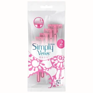 Gillette Simply Venus Basic 2-Blade Disposable Razors 5 pcs