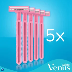 Gillette Simply Venus Basic 2-Blade Disposable Razors 5 pcs