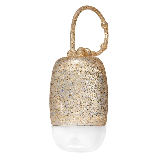 Gold Glitter Hand Sanitizer PocketBac Holder