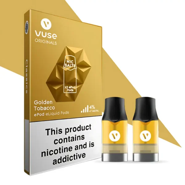 Golden Tobacco Nic Salts e-Liquid Pods