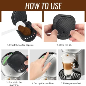 Ground Coffee Converter Adapter For Dolce Gusto Machines