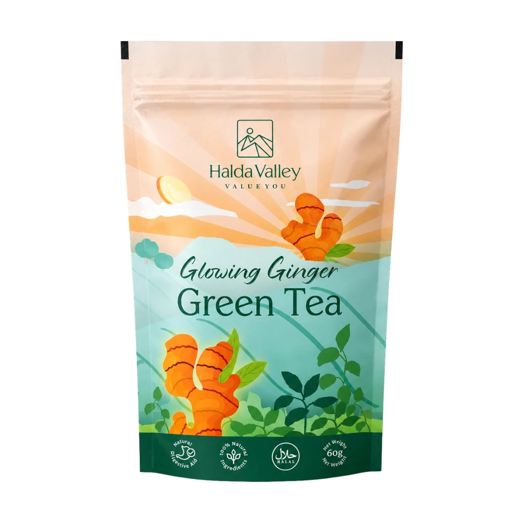 Halda Valley Glowing Ginger Green Tea 60GM