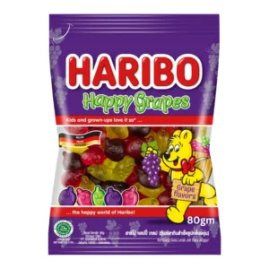 Haribo Happy Grapes Candy 80gm