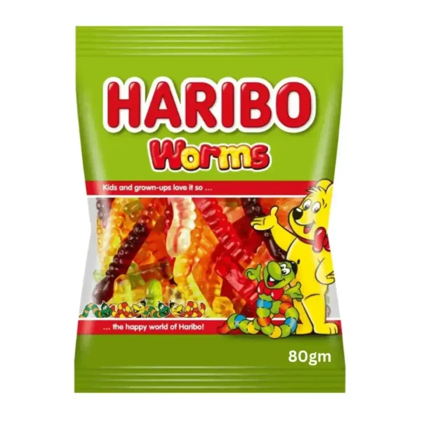 Haribo Worms Candy 80gm