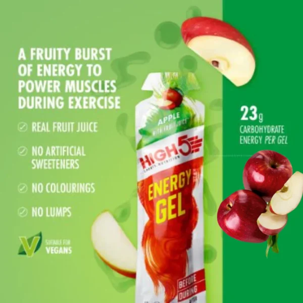 High5 Energy Gel - Apple 40g - Image 2