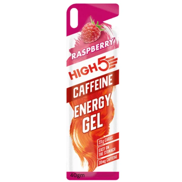 High5 Energy Gel Aqua - Raspberry Caffeine 40g
