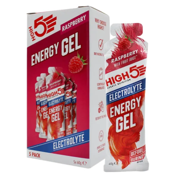 High5 Energy Gel Electrolyte - Raspberry 60g