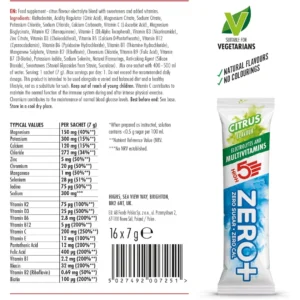 High5 Zero+ Electrolyte Multivitamin Drink Mix Sachet 7g (Citrus)