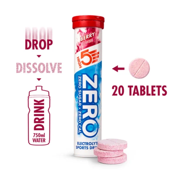 High5 Zero Electrolyte Drink Tablets (Berry) - Image 3