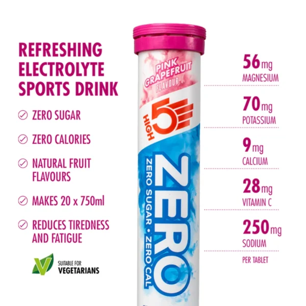 High5 Zero Electrolyte Tablets (Pink Grapefruit)