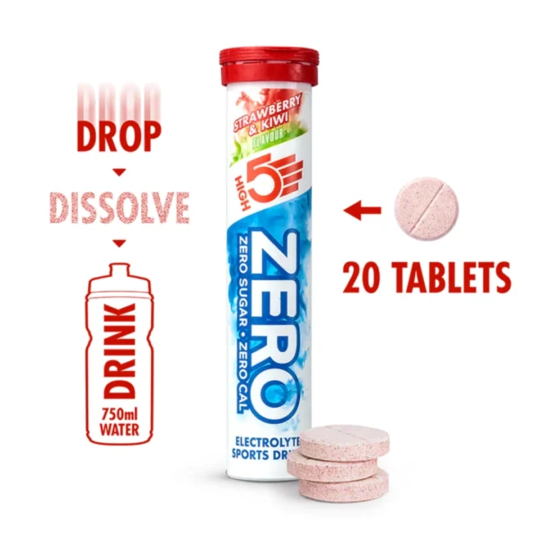 High5 Zero Electrolyte Drink Tablets (Strawberry & Kiwi) - Image 3