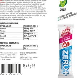 High5 Zero+ Electrolytes Creatine Drink Mix Sachet 11.5g (Berry)