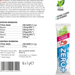High5 Zero+ Electrolytes Creatine Drink Mix Sachet 11.5g (Citrus)