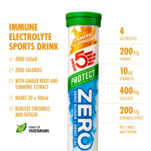 High5 Zero Protect Electrolyte Drink Tablets (Turmeric & Ginger)