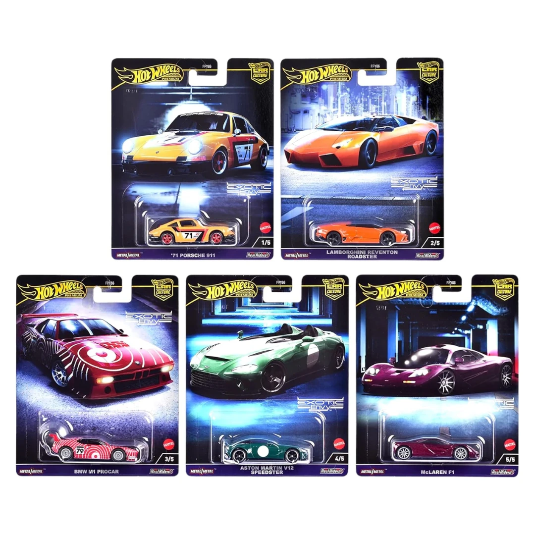 Hot Wheels Exotic Envy Set