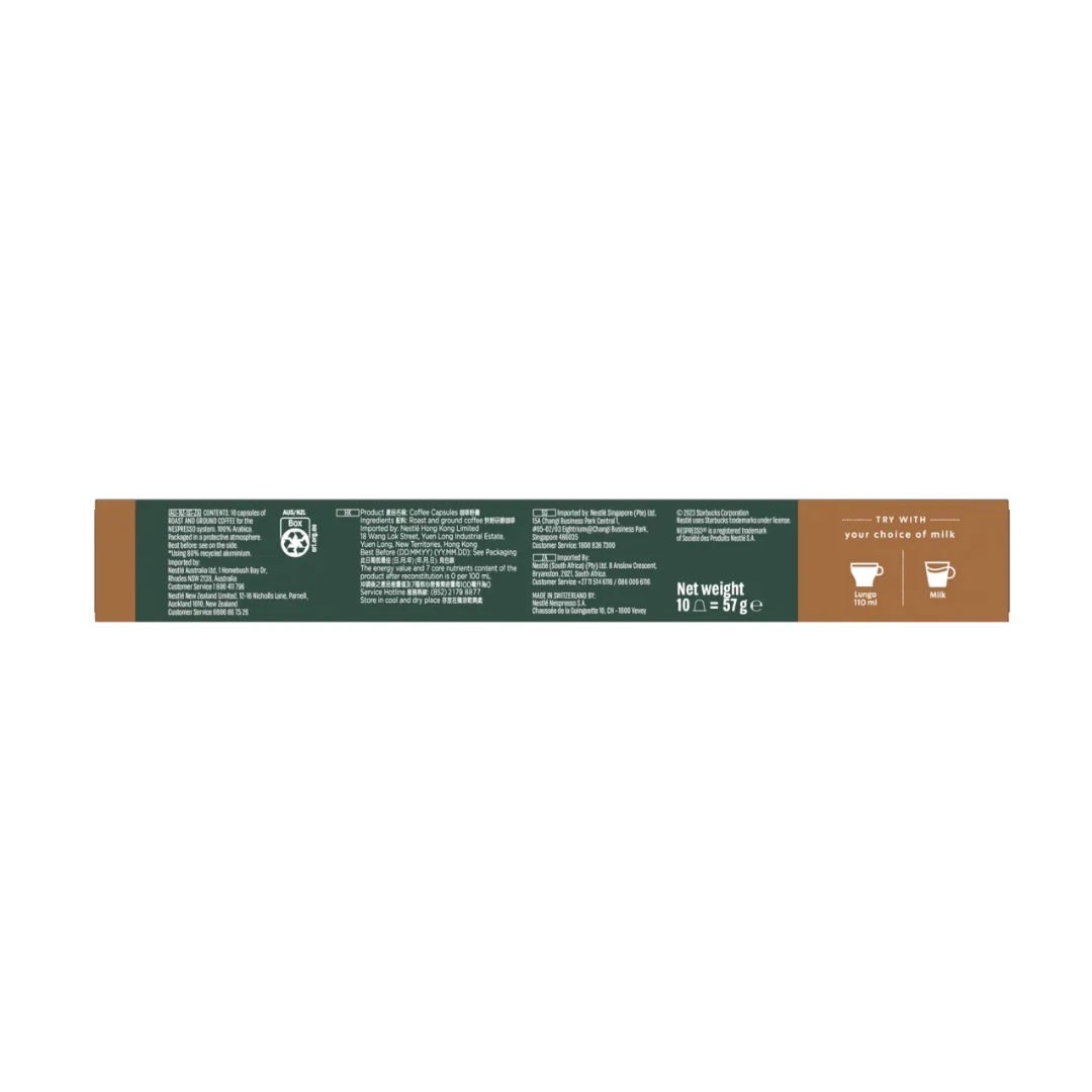 House Blend Lungo Starbucks Nespresso Coffee Capsules