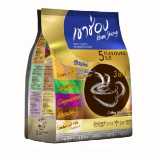 Khao Shong 3-in-1 Variety Pack Instant Coffee Sachets (5 Flavours)