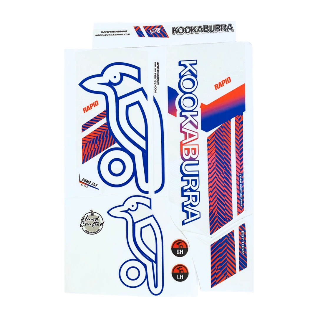 Kookaburra Rapid Pro 2.1 Elite 3D Embossed Cricket Bat Sticker