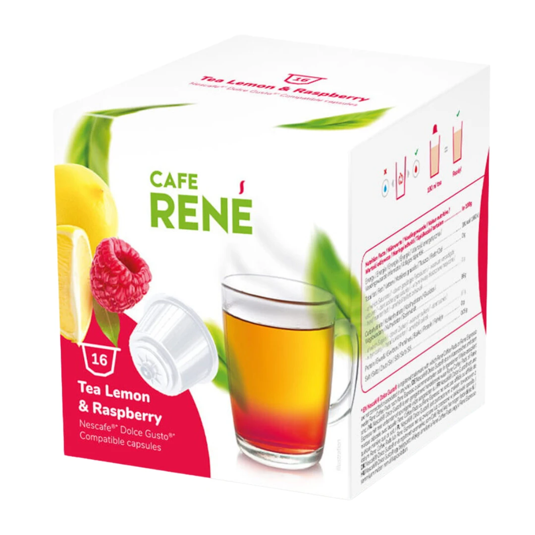 Lemon & Raspberry Tea Cafe Rene Dolce Gusto Pods
