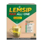 Lemsip Max All in One Cold & Flu Relief Lemon Sachets (Pack of 8)
