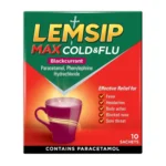 Lemsip Max Cold & Flu Blackcurrant Sachets (Pack of 10)