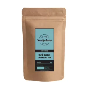 Les Petits Torréfacteurs Caramel & Walnut flavoured Coffee Beans 125g