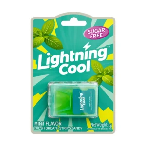 Lightning Cool Fresh Breath Strips Candy Mint Flavor (20-Pack)