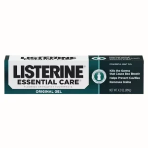 Listerine Essential Care Fluoride Anticavity Toothpaste Original Gel 119g